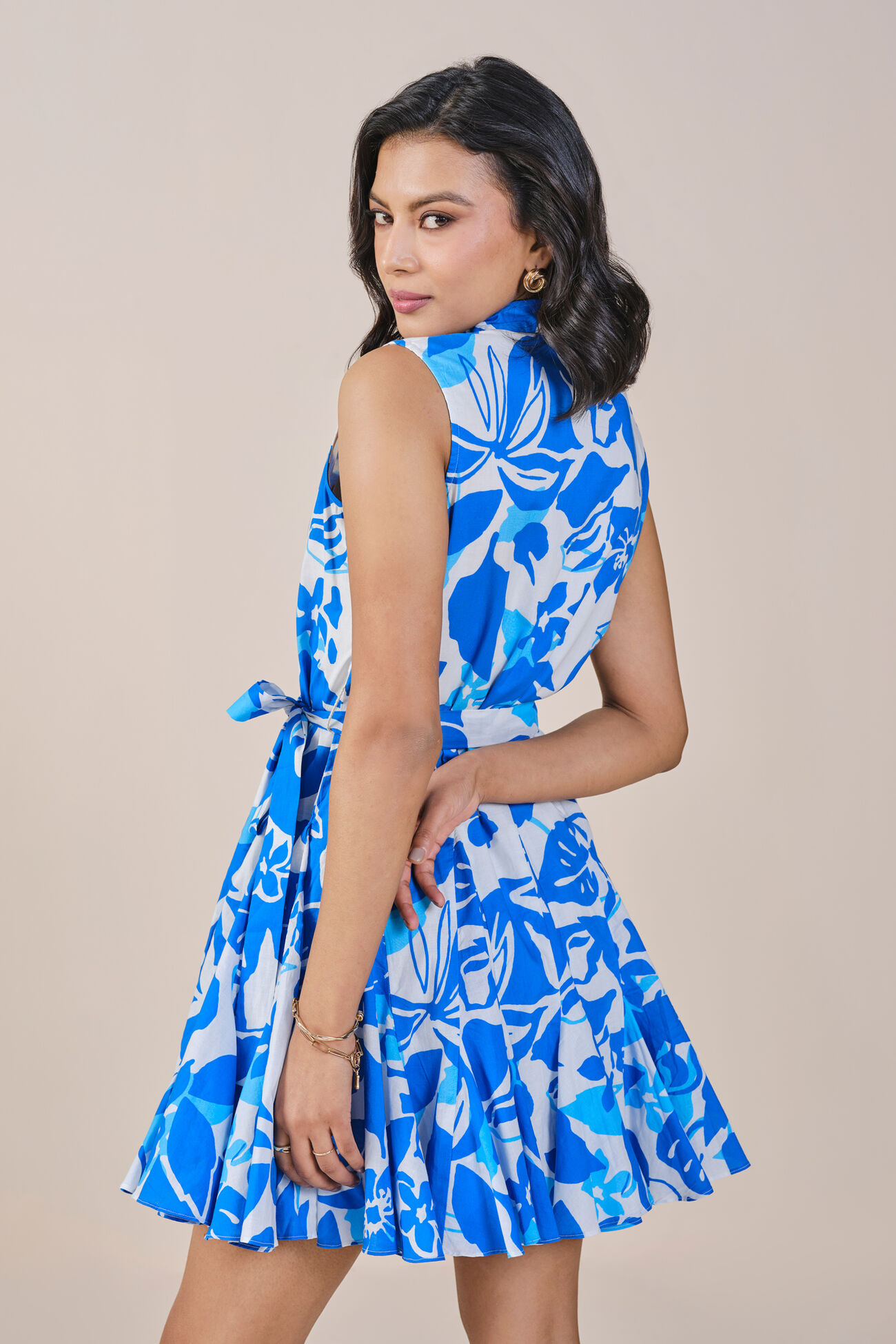 Mystic Floral Dress, Blue, image 5