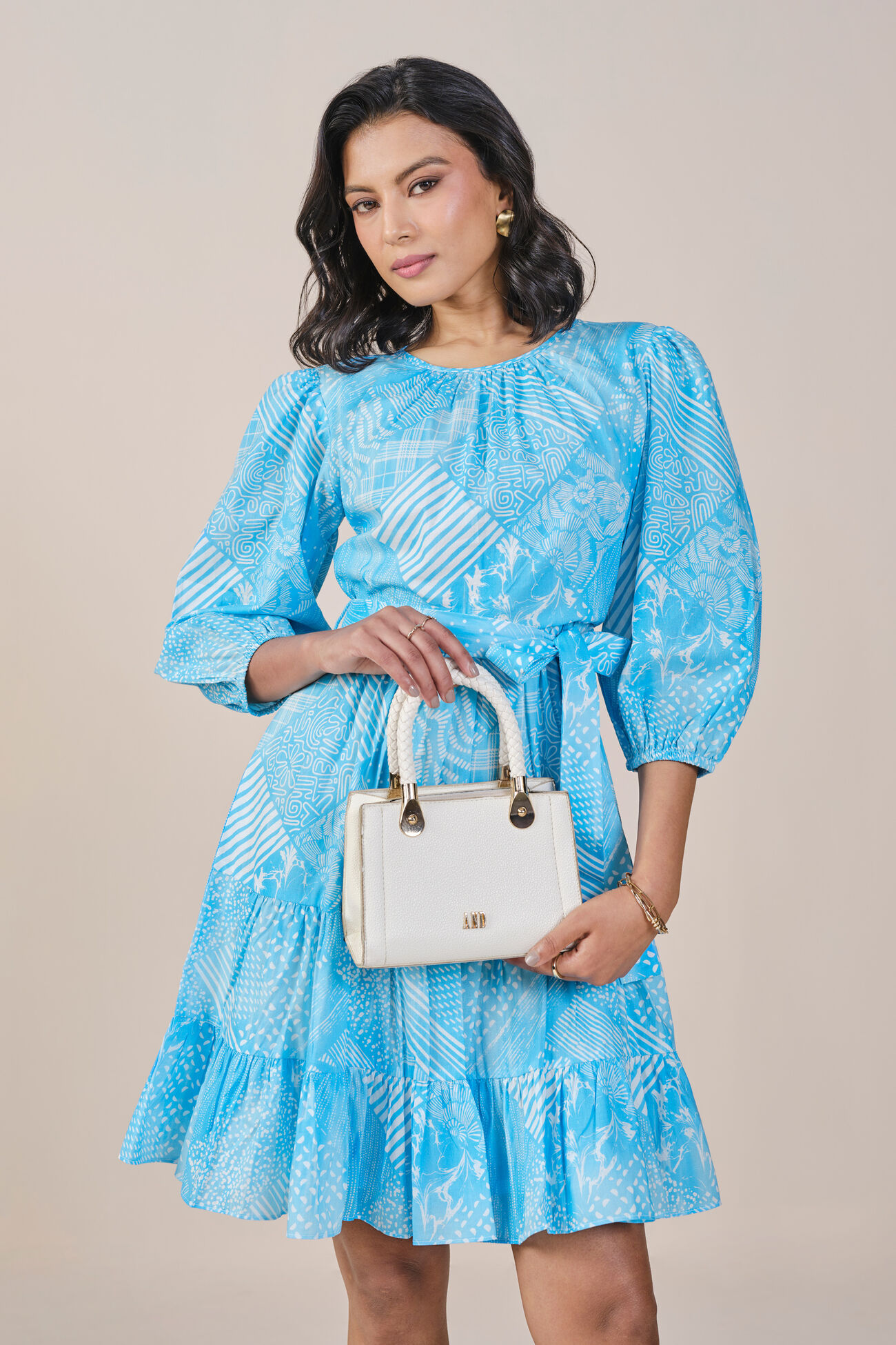 Azure Play Dress, Blue, image 4