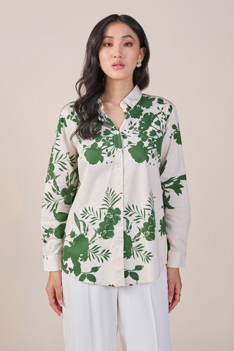 Tropic Blossom Shirt, White, image 1