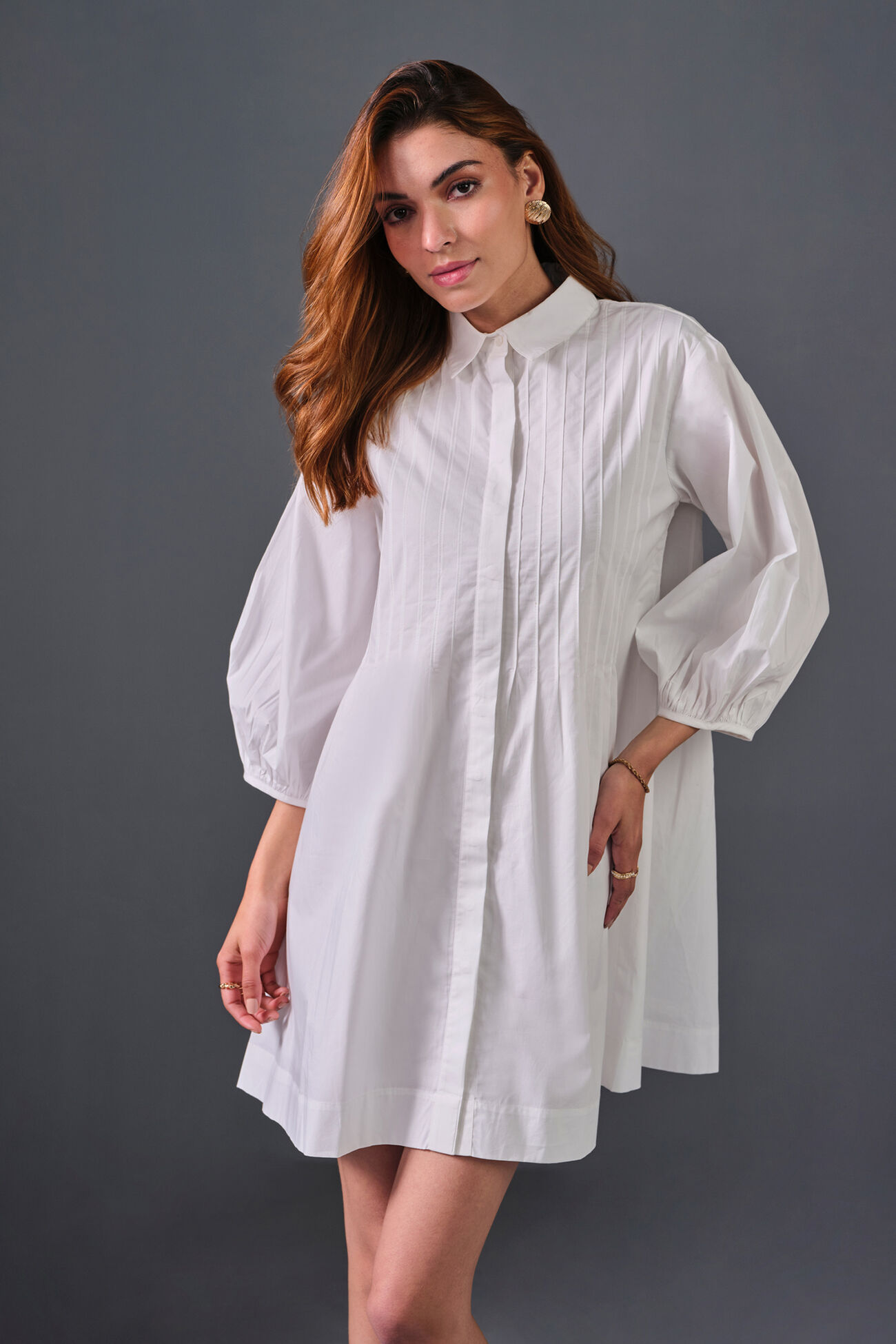 Ivory Allure Dress, White, image 3